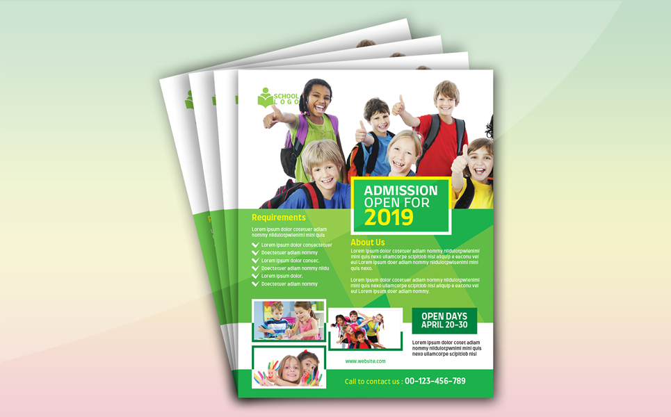 Download Фирменный стиль "School Flyer (Editable) - Corporate Identity Template" / School Flyer (Editable) - Corporate Identity Template - Фирменный стиль activity,child,children,class,college,curriculum,education,future,grafilker,hobby,intelligence,junior,kid,kindergarten