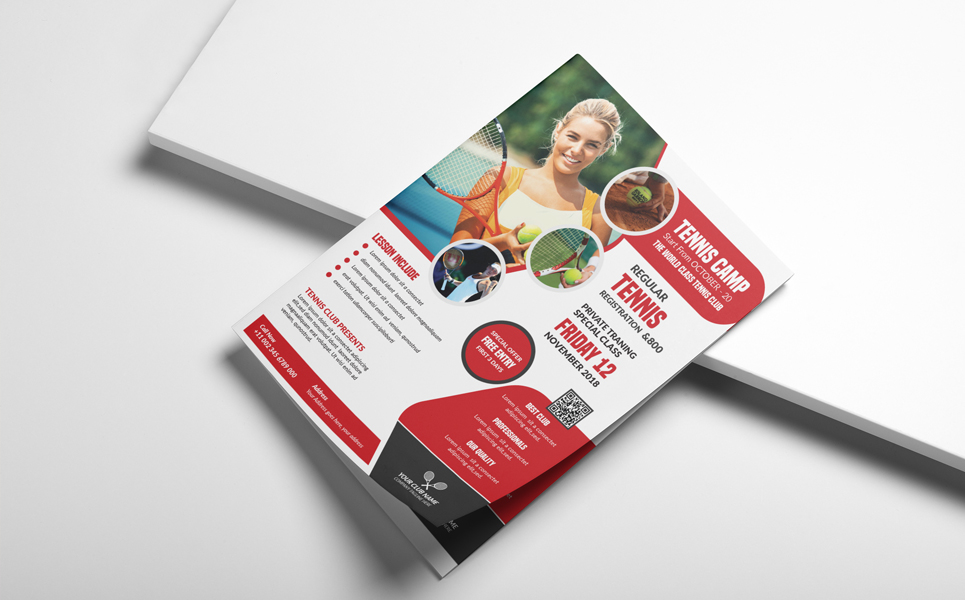 Download Фирменный стиль "Tennis Flyer (Editable) - Corporate Identity Template" / Tennis Flyer (Editable) - Corporate Identity Template - Фирменный стиль a4,community,flyer,leaflet,sport,sport flyer,template,tennis,tennis camp,tennis club,tennis competition,tennis cup,tennis outdoor,tennis training,tennis trophy,tournament