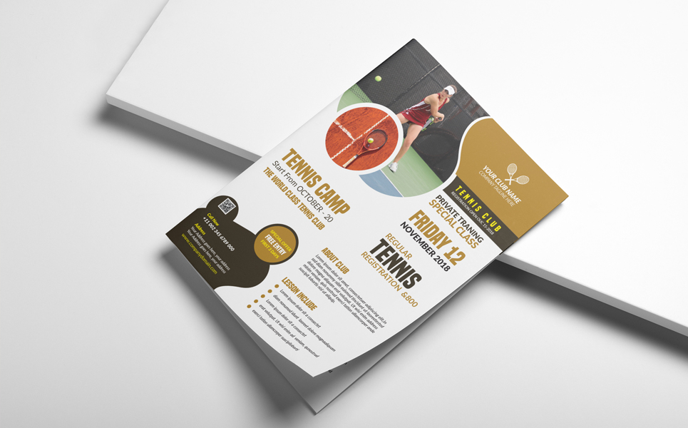 Download Фирменный стиль "Tennis Flyer (Editable) - Corporate Identity Template" / Tennis Flyer (Editable) - Corporate Identity Template - Фирменный стиль a4,community,flyer,leaflet,sport,sport flyer,template,tennis,tennis camp,tennis club,tennis competition,tennis cup,tennis outdoor,tennis training,tennis trophy,tournament