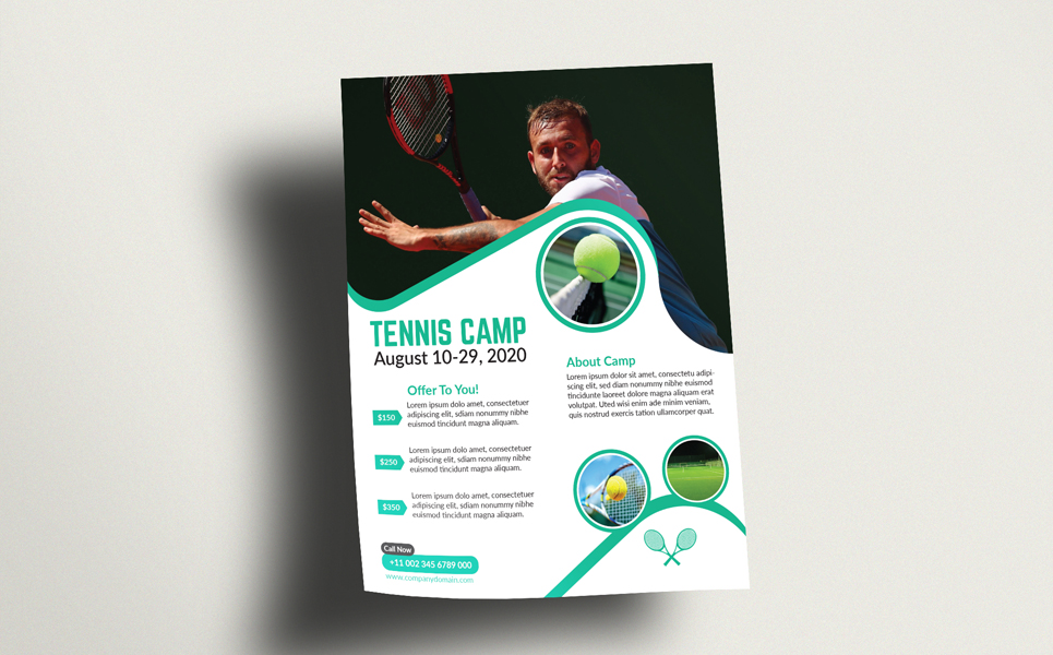 Download Фирменный стиль "Tennis Flyer (Editable) - Corporate Identity Template" / Tennis Flyer (Editable) - Corporate Identity Template - Фирменный стиль a4,community,flyer,leaflet,sport,sport flyer,template,tennis,tennis camp,tennis club,tennis competition,tennis cup,tennis outdoor,tennis training,tennis trophy,tournament