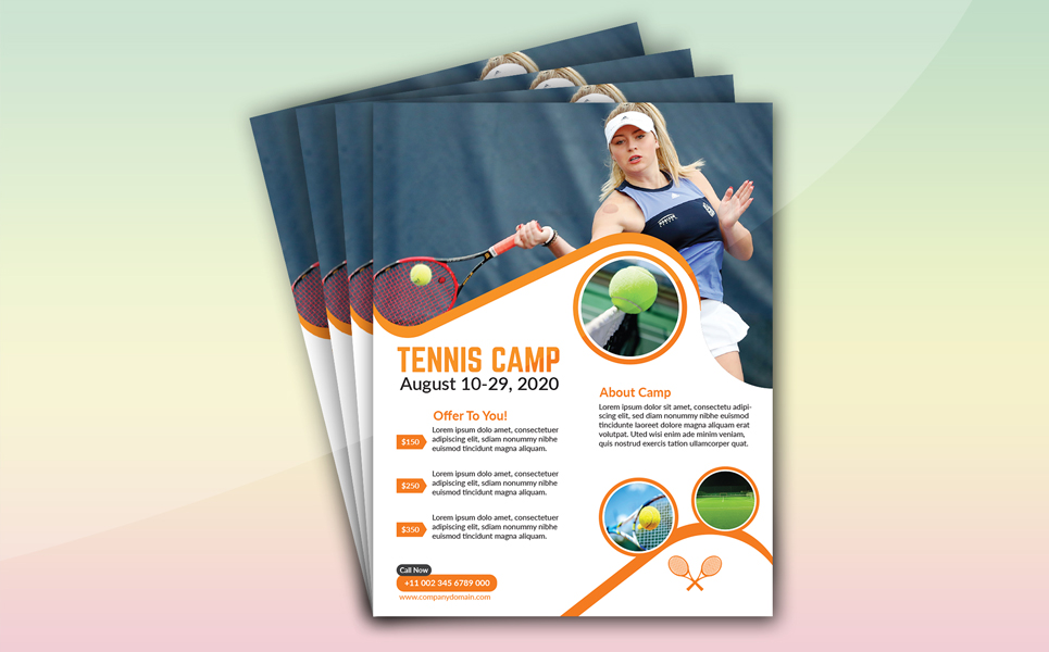Download Фирменный стиль "Tennis Flyer (Editable) - Corporate Identity Template" / Tennis Flyer (Editable) - Corporate Identity Template - Фирменный стиль a4,community,flyer,leaflet,sport,sport flyer,template,tennis,tennis camp,tennis club,tennis competition,tennis cup,tennis outdoor,tennis training,tennis trophy,tournament