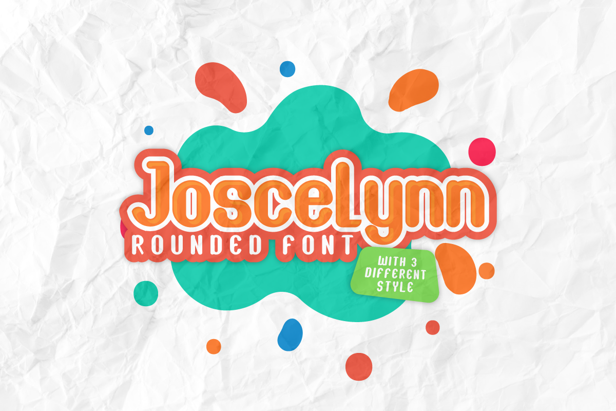 Joscelynn Schriftart Vorlage Kleiner Screenshot Schriftart namens "Joscelynn"