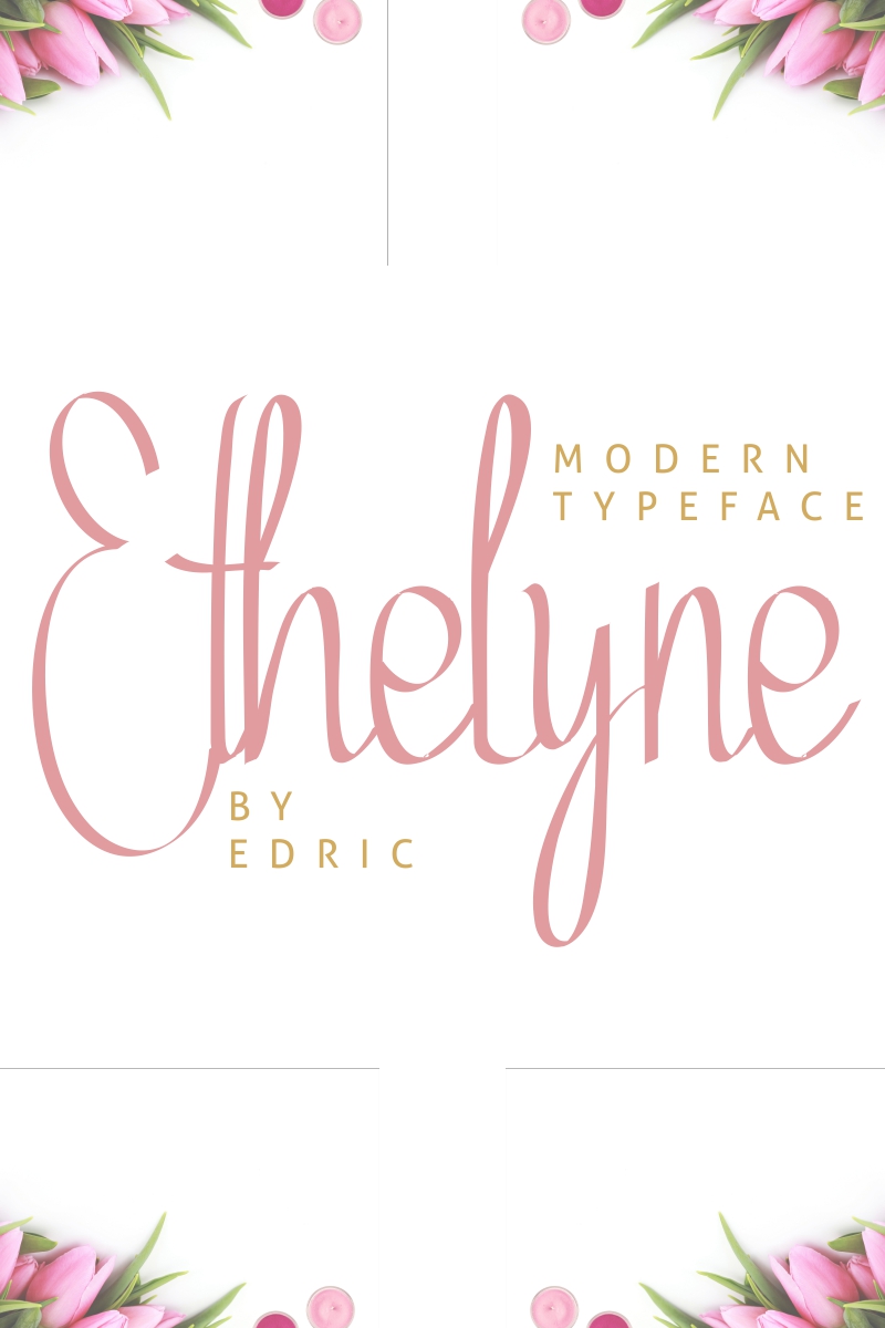 Ethelyne Font Template Small Screenshot Ethelyne Font