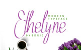 Ethelyne Font Template Small Screenshot Ethelyne Font