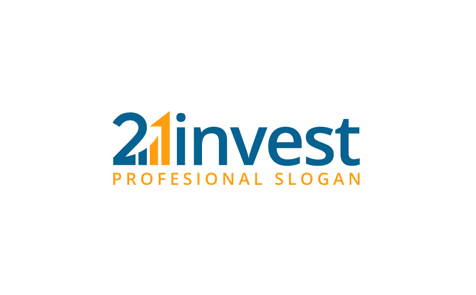 Download Шаблон логотипа "21invest Logo Template" / 21invest Logo Template - Шаблон логотипа на тему графика finance accounting web seo marketing management media analytic consulting economy global internet insurance loan grow business rate simple profit investment