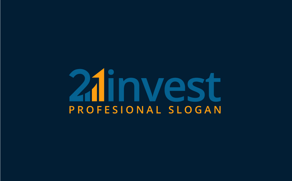 Download Шаблон логотипа "21invest Logo Template" / 21invest Logo Template - Шаблон логотипа на тему графика finance accounting web seo marketing management media analytic consulting economy global internet insurance loan grow business rate simple profit investment