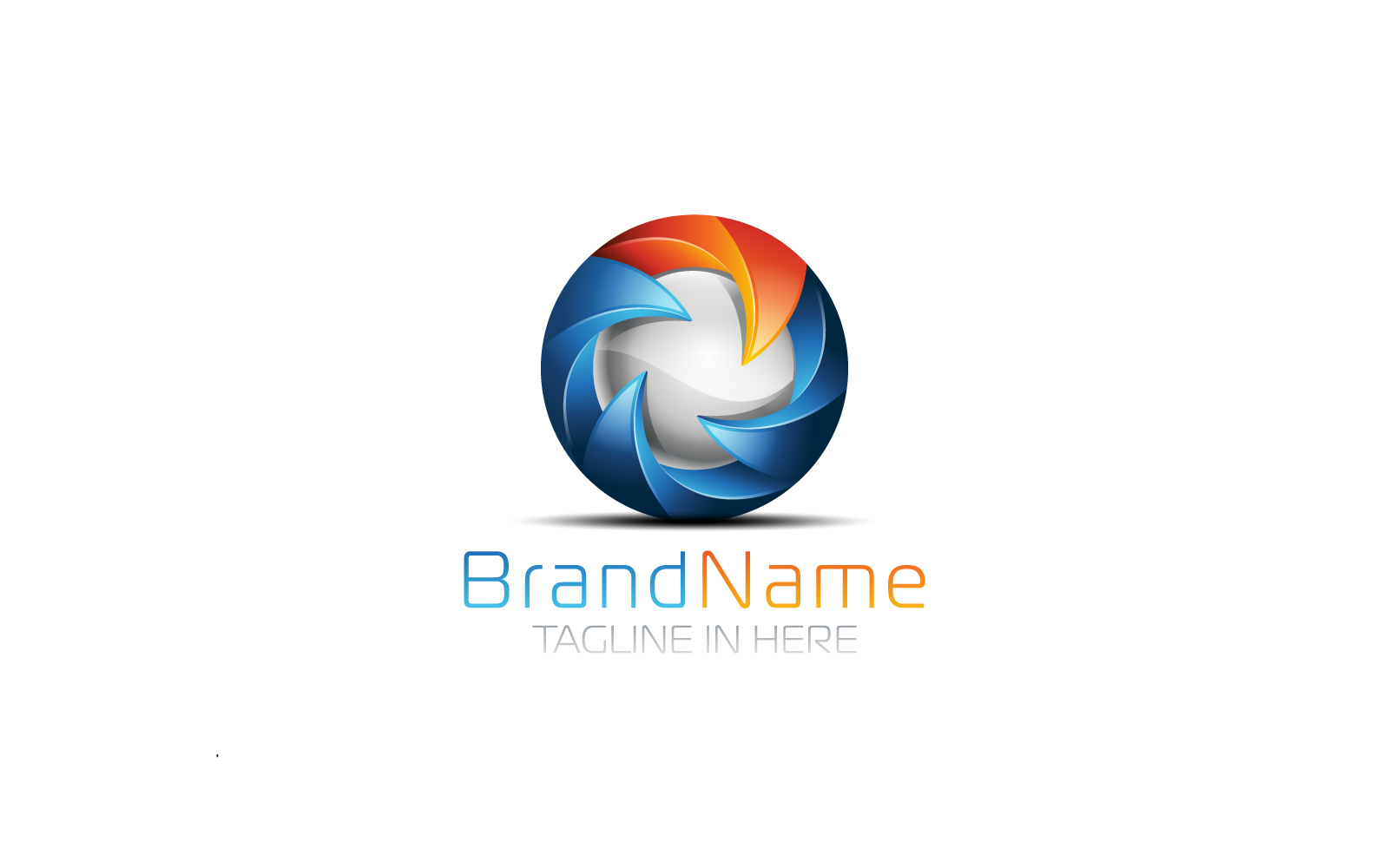 Download Шаблон логотипа "3D With Business Card Design Logo Template" / 3D With Business Card Design Logo Template - Шаблон логотипа на тему графика media,internet,online,technology,digital,networking,marketing,web,creative,studio,data,modern,multimedia,solutions,innovative,3d,logo,logotype,company,construction