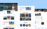 Bahon - Travel Agency Bootstrap PSD Theme Kleiner Screenshot PSD Vorlage namens "Bahon - Travel Agency"