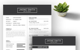Bright Header Web Designer Premium Resume Template Small Screenshot Bright Header Web Designer Resume Template
