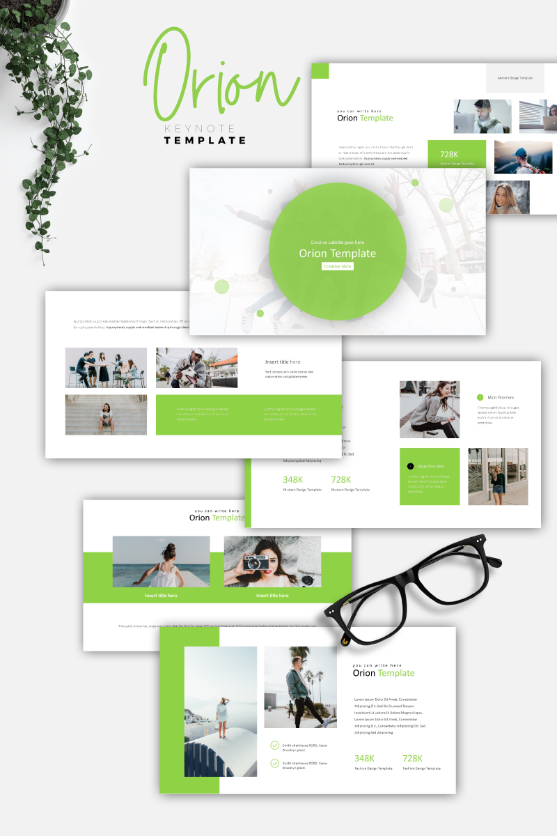 ORION - Creative keynote template En liten skärmdump ORION - Creative Keynote Template
