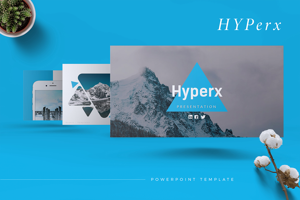 HyperX - Creative Cool PPTX Theme Small Screenshot HyperX - Creative PowerPoint Template