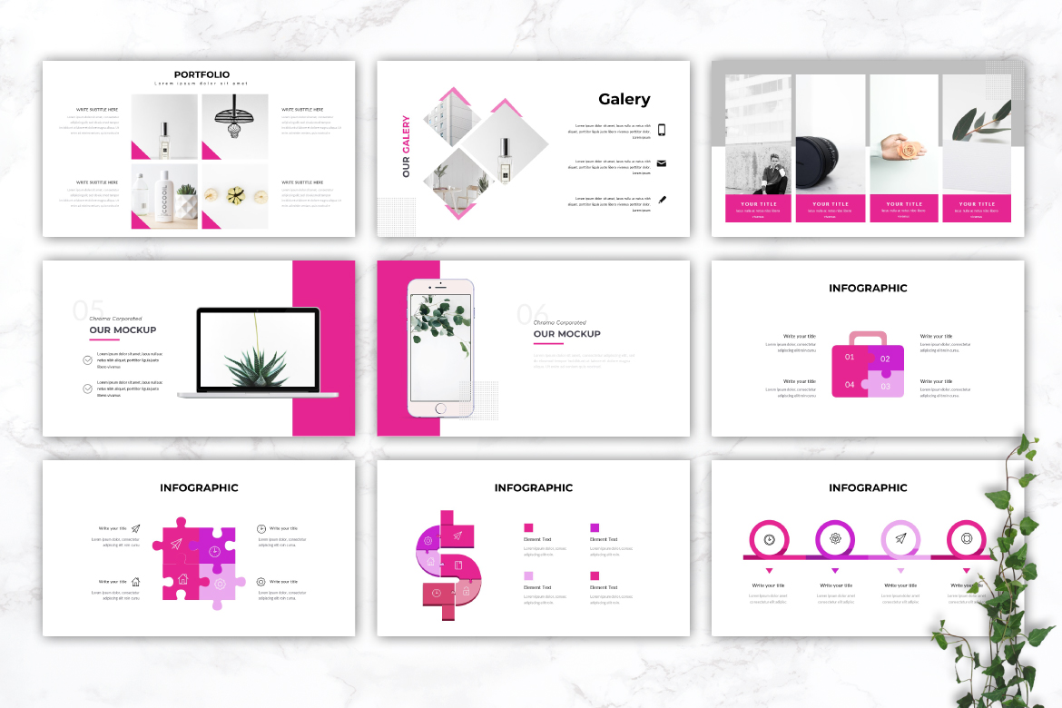Chroma - Creative keynote template En liten skärmdump Chroma - Creative Keynote Template