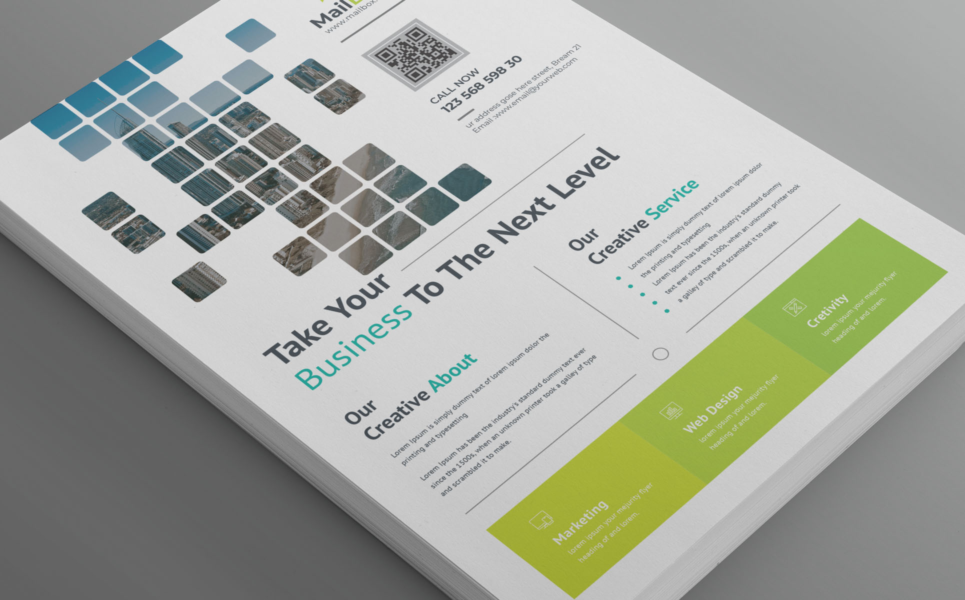 Mailbox Business Flyer Corporate Identity Template 86879