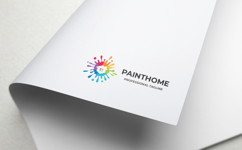 Download Шаблон логотипа "Paint Home Logo Template" / Paint Home Logo Template - Шаблон логотипа на тему графика architecture,art,artistic,blue,brush,build,building,colorful,creative,designs solution,green,home,home design interior,house,house art,house design,house paint,house painting,house painting s
