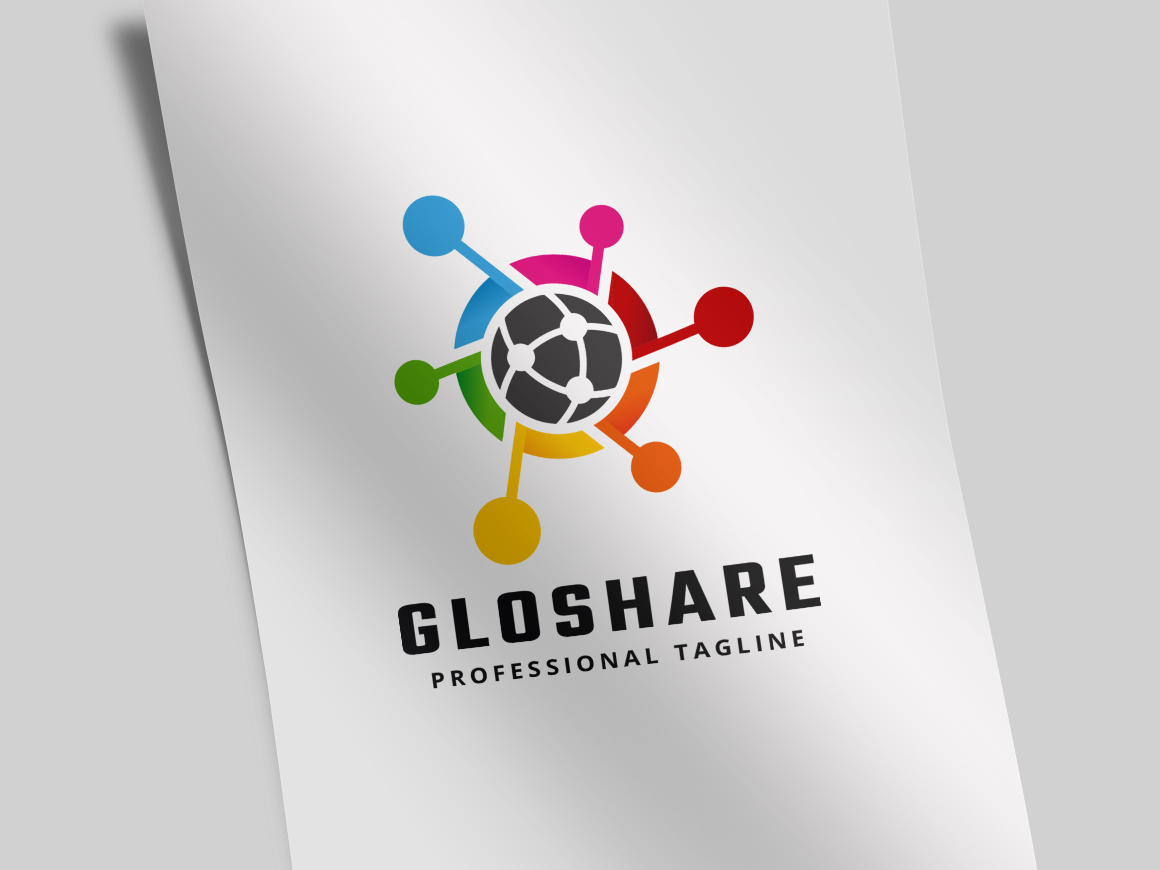 Download Шаблон логотипа "Global Share Logo Template" / Global Share Logo Template - Шаблон логотипа на тему графика blue,brand,branding,business,communication,electronic,global,globe,identity,internet,it,mobile,net,network,people,print ready,share,sharing,signal,social