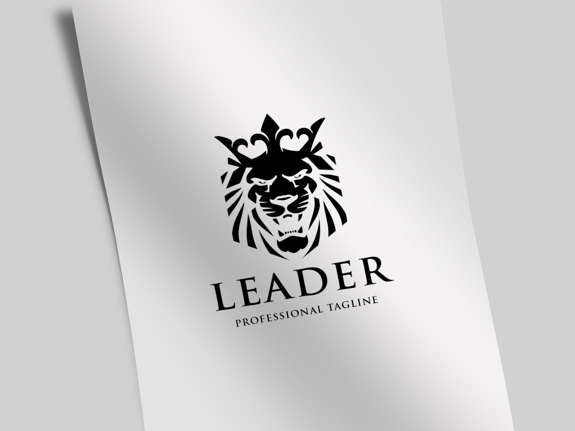 Download Шаблон логотипа "Leader Lion Logo Template" / Leader Lion Logo Template - Шаблон логотипа на тему графика animal,business,consultant,corporate,crown,digital,financial,firm,investing,investment,king,kingdom,lion,lion head,majestic,majesty,marketing,media,monarchy,professional