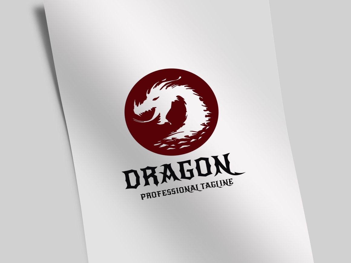 Download Шаблон логотипа "Dragon v.2 Logo Template" / Dragon v.2 Logo Template - Шаблон логотипа на тему графика animal,animals,asia,boat,book,china,crest,crest logo,crests,dark,devil,dragon,dream,fashion,game,infinity,media,money,outdoor,product