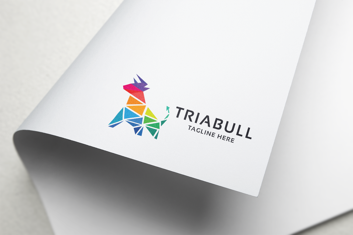 Download Шаблон логотипа "Tria Bull Logo Template" / Tria Bull Logo Template - Шаблон логотипа на тему графика agency,animals,battle,branding,bull,bull logo,colorful,consultant,consulting,corporate,creative,creativity,expertise,finance,financial,game,investment,marketing,polygon,real estate