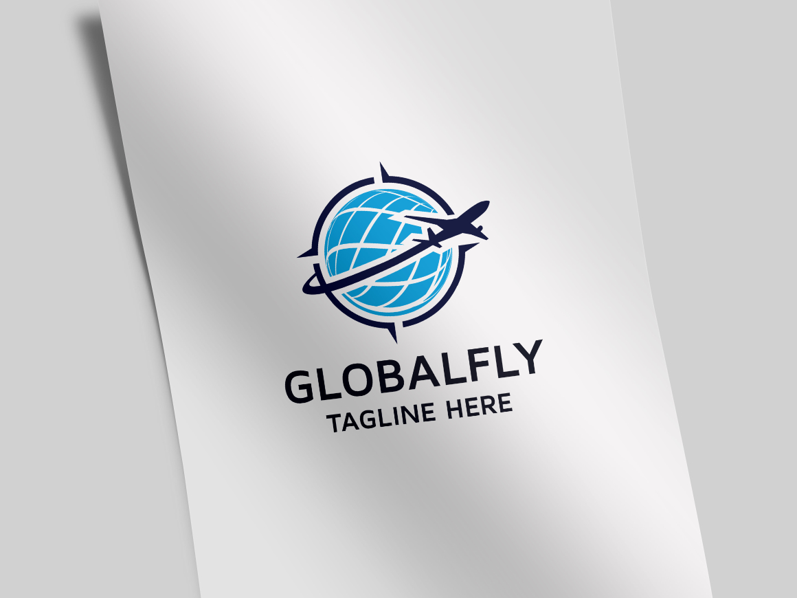 Download Шаблон логотипа "Global Fly Logo Template" / Global Fly Logo Template - Шаблон логотипа на тему графика air,airplane,airport,booking,colorful,delivery,destination,fly,getaway,global,global travel,holiday,jet,journey,light,logistics,plane,resort,shipping,sky