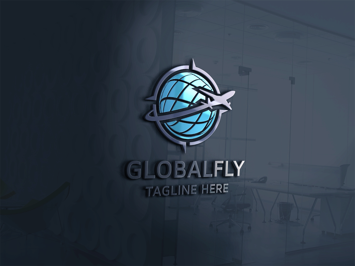 Download Шаблон логотипа "Global Fly Logo Template" / Global Fly Logo Template - Шаблон логотипа на тему графика air,airplane,airport,booking,colorful,delivery,destination,fly,getaway,global,global travel,holiday,jet,journey,light,logistics,plane,resort,shipping,sky
