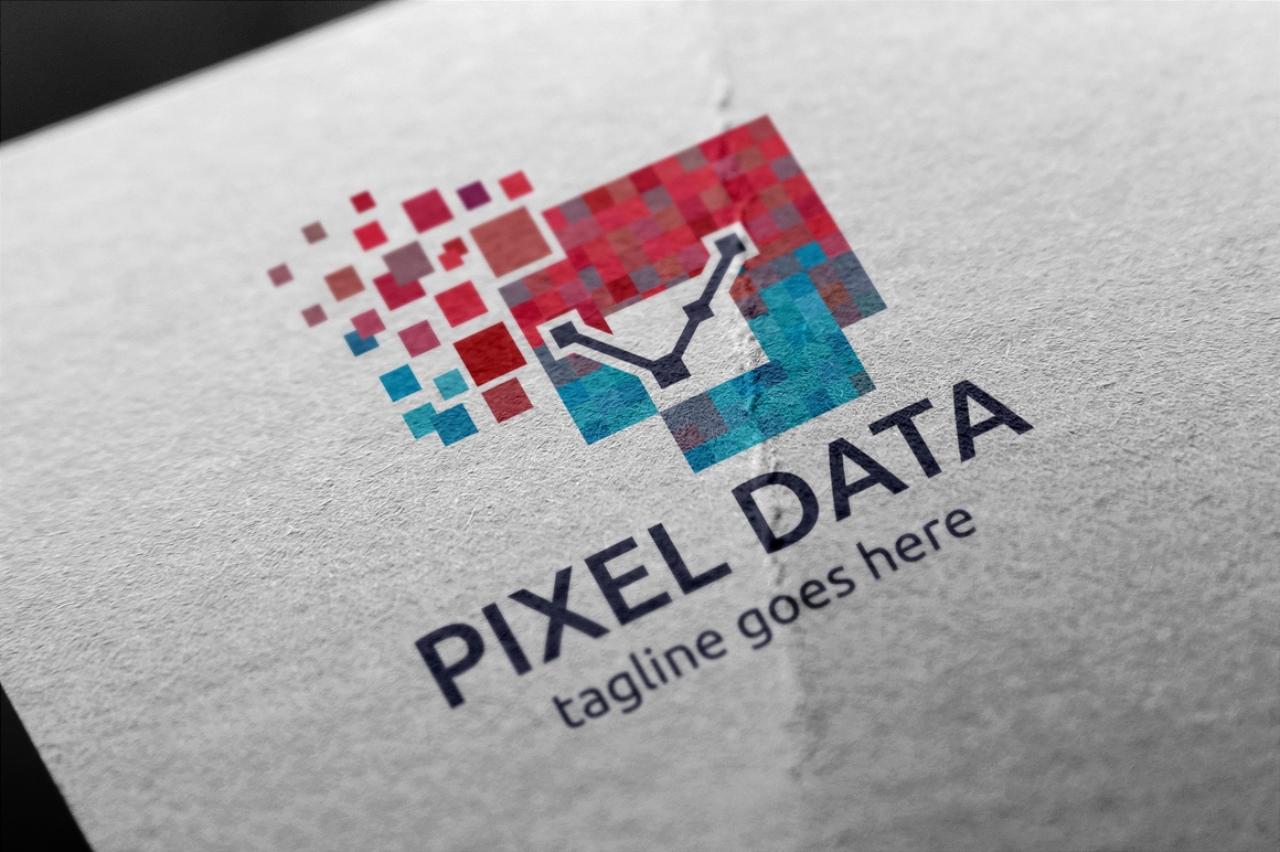 Download Шаблон логотипа "Pixel Data Logo Template" / Pixel Data Logo Template - Шаблон логотипа на тему графика brand,branding,business,clean,clear,connecting,corporate,data,digital,hosting,iconic,identity,internet,modern,pixel,professional,simple,storage,technologies,technology