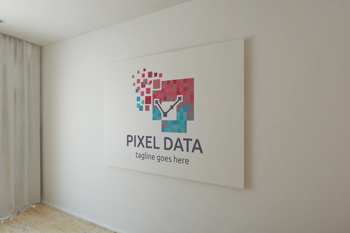 Download Шаблон логотипа "Pixel Data Logo Template" / Pixel Data Logo Template - Шаблон логотипа на тему графика brand,branding,business,clean,clear,connecting,corporate,data,digital,hosting,iconic,identity,internet,modern,pixel,professional,simple,storage,technologies,technology