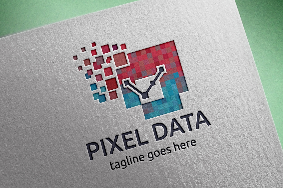 Download Шаблон логотипа "Pixel Data Logo Template" / Pixel Data Logo Template - Шаблон логотипа на тему графика brand,branding,business,clean,clear,connecting,corporate,data,digital,hosting,iconic,identity,internet,modern,pixel,professional,simple,storage,technologies,technology