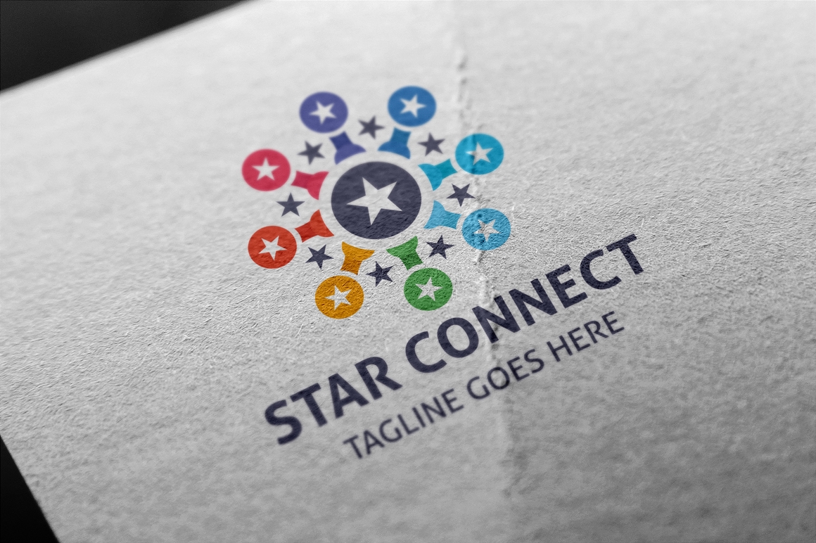 Download Шаблон логотипа "Star Connect Logo Template" / Star Connect Logo Template - Шаблон логотипа на тему графика global,connection,internet,network,link,technology,web,connect,modern,wireless,social,media,earth,cloud,tech,software,globe,circle,sphere,networking