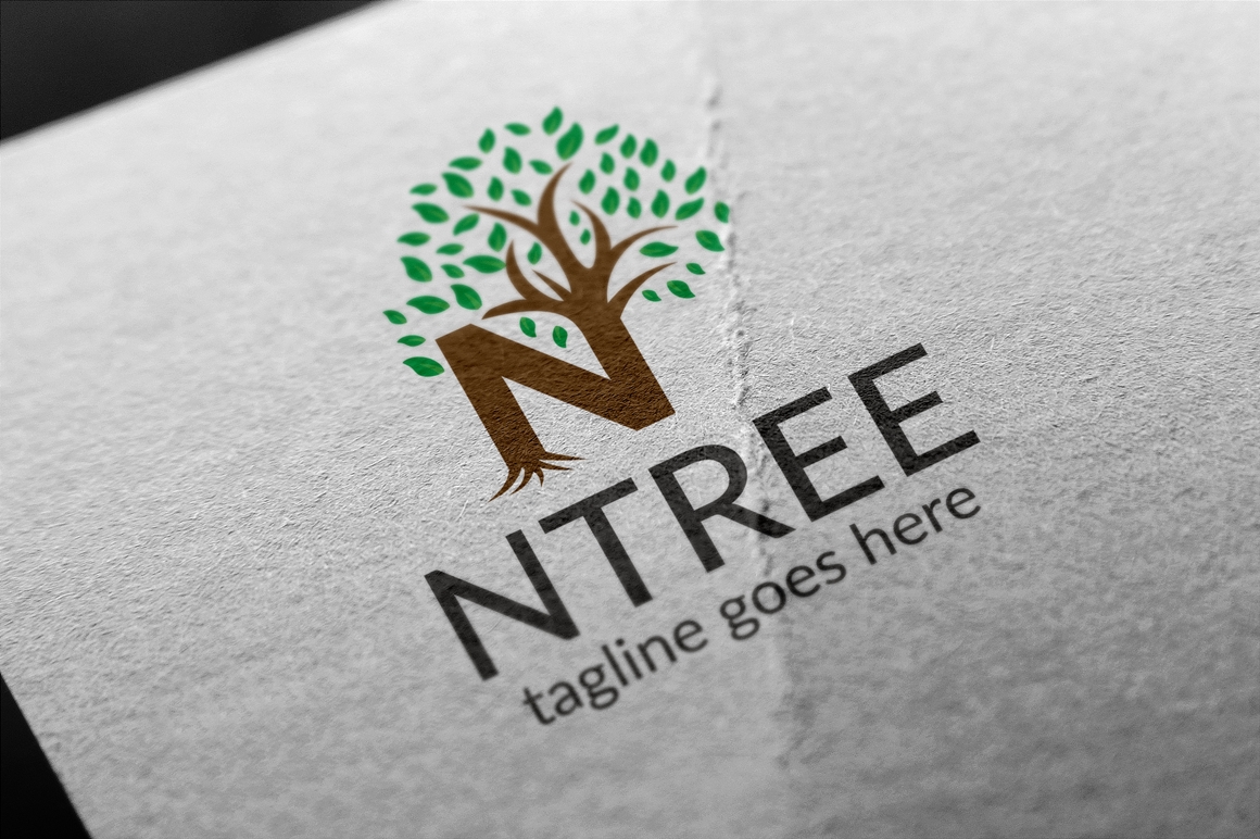 Download Шаблон логотипа "NTree (Letter N) Logo Template" / NTree (Letter N) Logo Template - Шаблон логотипа на тему графика ecology,food,green,herbal,garden,grow,leaf,letter n,nature,organic,plant,restaurant,tree,web,wood