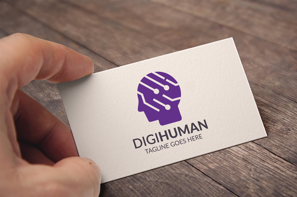 Download Шаблон логотипа "DigiHuman Logo Template" / DigiHuman Logo Template - Шаблон логотипа на тему графика blue,brain,brand,code,colorful,creation,creative,digital,firm,human,human brain,idea,identity,innovation,market,modern clean,polygon,programs,smart,software