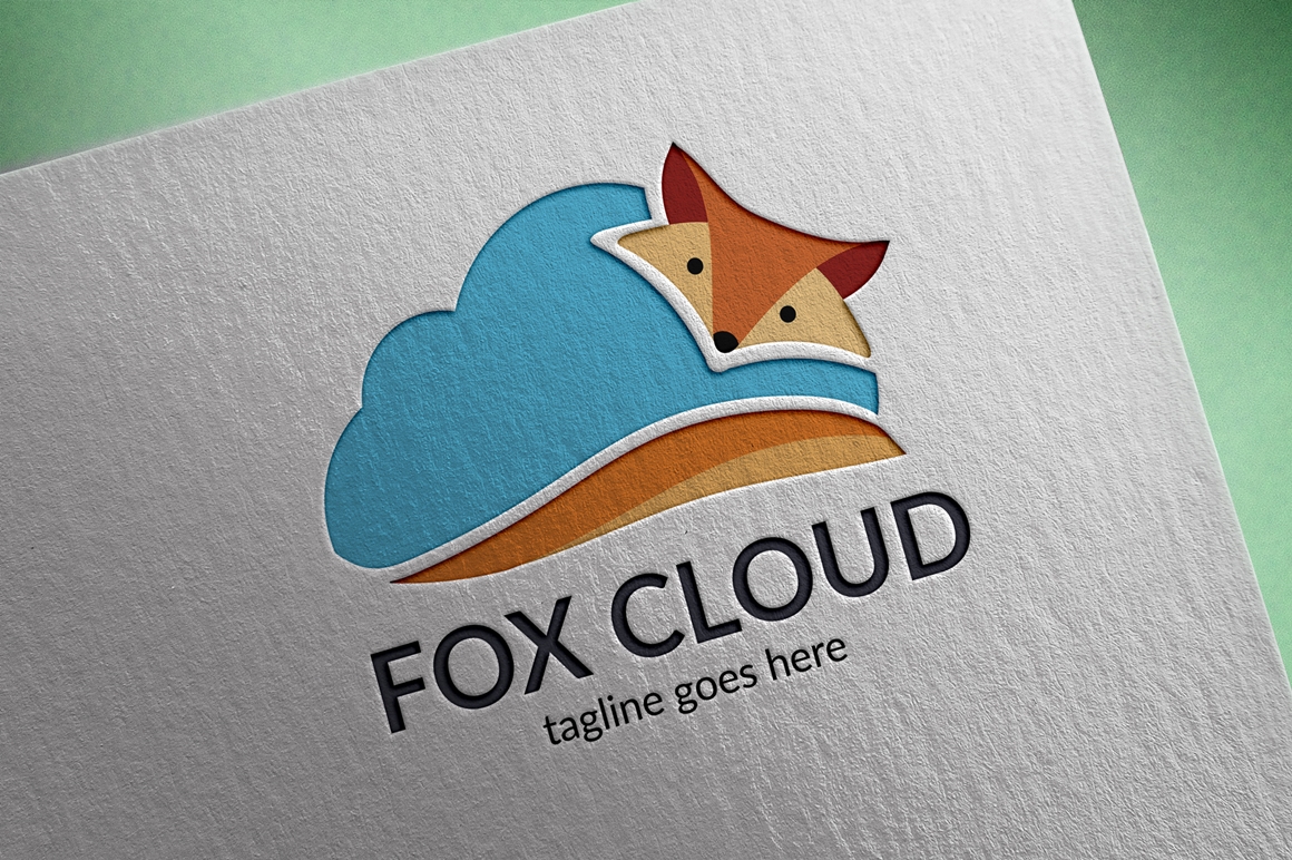 Download Шаблон логотипа "Fox Cloud Logo Template" / Fox Cloud Logo Template - Шаблон логотипа на тему графика animal,blue,business,cloud jobs,cloud logo,data,design,designer,developer,fox,idea,marketing,motivation,movement,multimedia,performance,progress,speech,studio,web