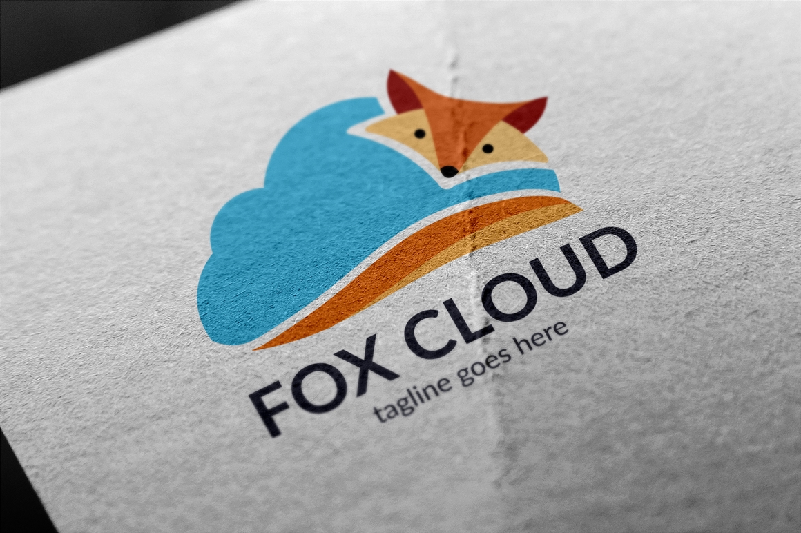 Download Шаблон логотипа "Fox Cloud Logo Template" / Fox Cloud Logo Template - Шаблон логотипа на тему графика animal,blue,business,cloud jobs,cloud logo,data,design,designer,developer,fox,idea,marketing,motivation,movement,multimedia,performance,progress,speech,studio,web