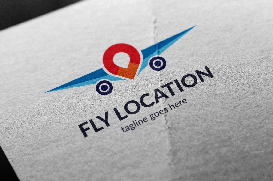 Download Шаблон логотипа "Fly Location Logo Template" / Fly Location Logo Template - Шаблон логотипа на тему графика air,airplane,airport,colorful,consulting agency,delivery,flight destination,fly,flying,geo,gps,holiday,holidays,honeymoon,location,logo,modern,navigation,plane,template