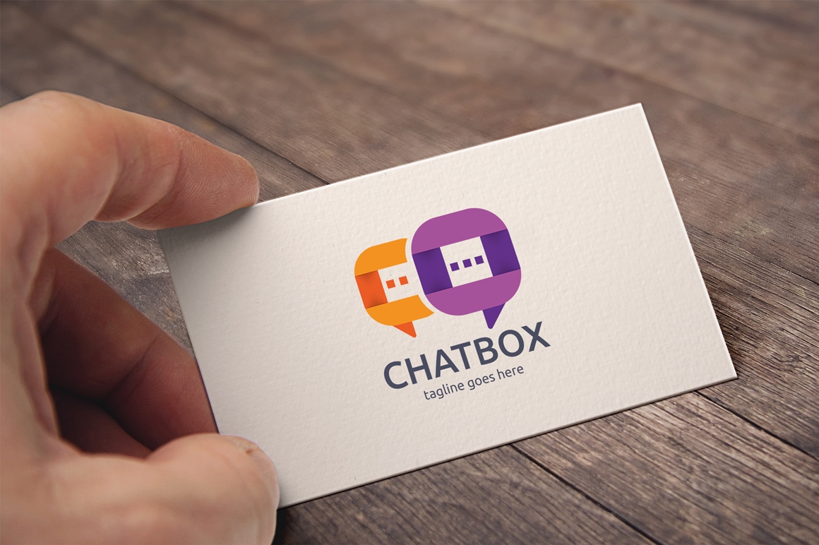 Download Шаблон логотипа "Chat Box Logo Template" / Chat Box Logo Template - Шаблон логотипа на тему графика box,chat,chatbox,communication,communications,connect,messaging,modern,online,sms,speach,talk,web