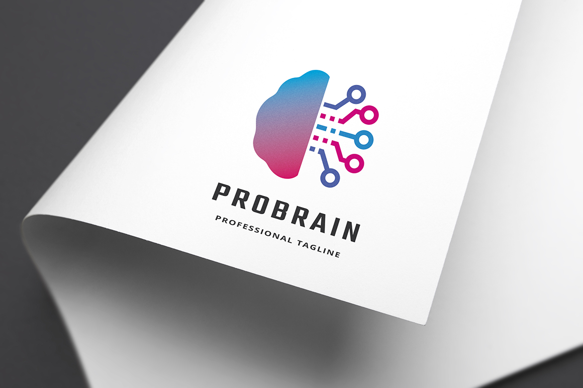 Download Шаблон логотипа "Professional Brain Logo Template" / Professional Brain Logo Template - Шаблон логотипа на тему графика brain,brainstorm,brand,bright,communication,concept,cortex,creative,creativity,development,digital,genius,idea,mind,modern,process,spark,tech,think,thinking