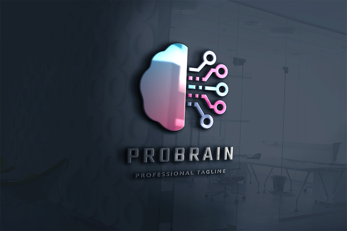 Download Шаблон логотипа "Professional Brain Logo Template" / Professional Brain Logo Template - Шаблон логотипа на тему графика brain,brainstorm,brand,bright,communication,concept,cortex,creative,creativity,development,digital,genius,idea,mind,modern,process,spark,tech,think,thinking
