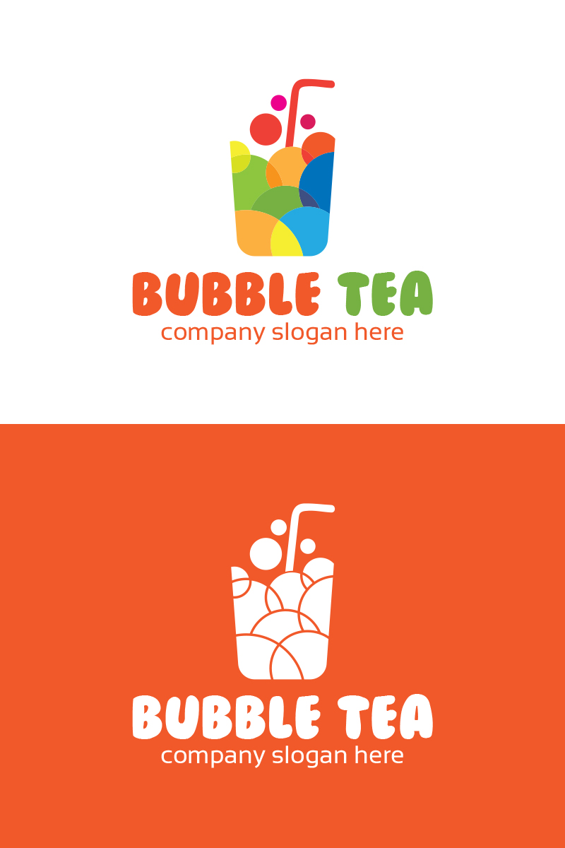 Bubble Tea Logo Template 80394