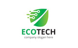 Eco Tech Plantilla de Logotipo Captura de Pantalla Pequeña Plantilla de Logotipo para Sitio de Gráficos