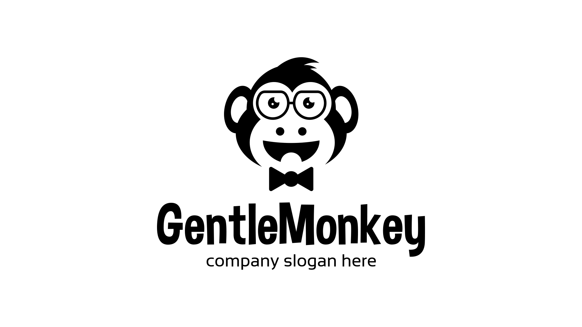 Gentle Monkey Logo Klein Screenshot "Gentle Monkey" Logo template