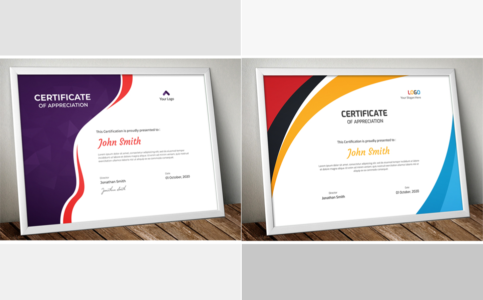 10 Certificates Bundle Certificate Template Small Screenshot 10 Certificates Bundle Certificate Template