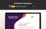 Waves Certificate Theme Small Screenshot Waves Certificate Template