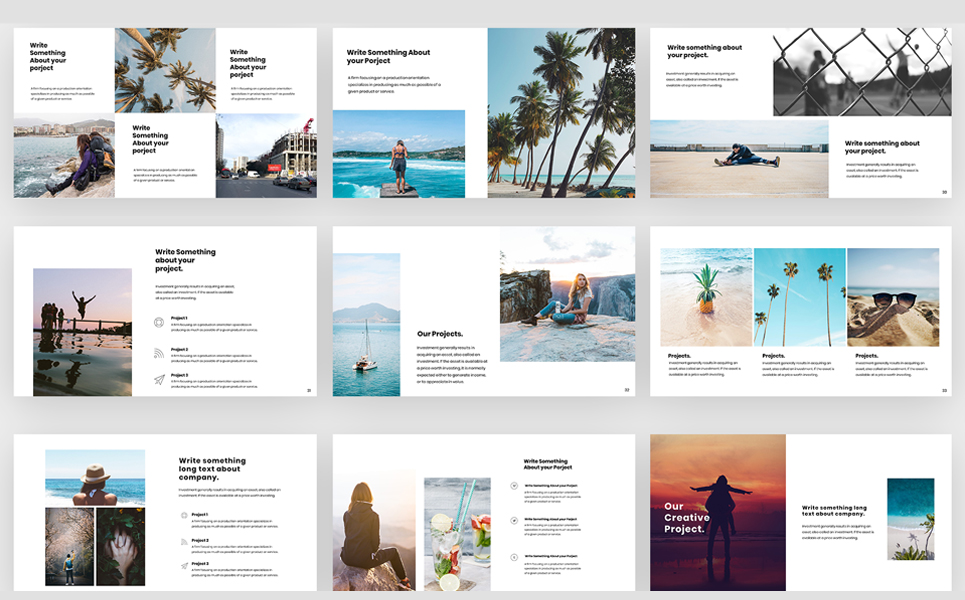 Busins Powerpoint template Klein Screenshot "Busins" PowerPoint Template
