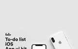 Helio to-do list iOS UI kit Ui elementen thema Klein Screenshot "Helio to-do list iOS UI kit" UI Elementen