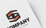 S + eye Tema de Logotipo Captura de Pantalla Pequeña Plantilla de Logotipo para Sitio de Gráficos