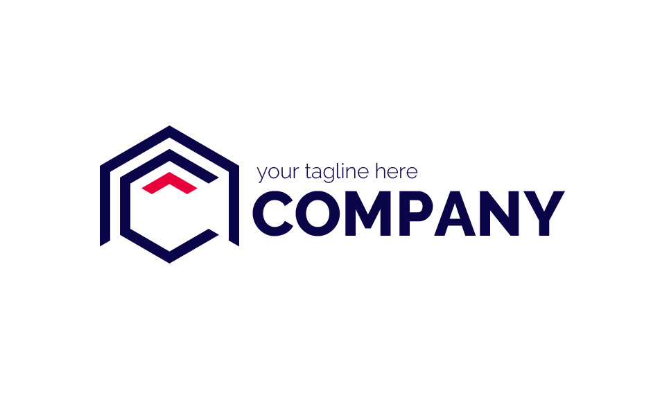 Download Шаблон логотипа "Hexagon in a Hexagon Logo Template" / Hexagon in a Hexagon Logo Template - Шаблон логотипа на тему графика c,hexagon,honeycomb,arrow,volume,construction,architecture,technology,real,estate,business,finance,sign,minimalism,one,color,two,colors,emblem