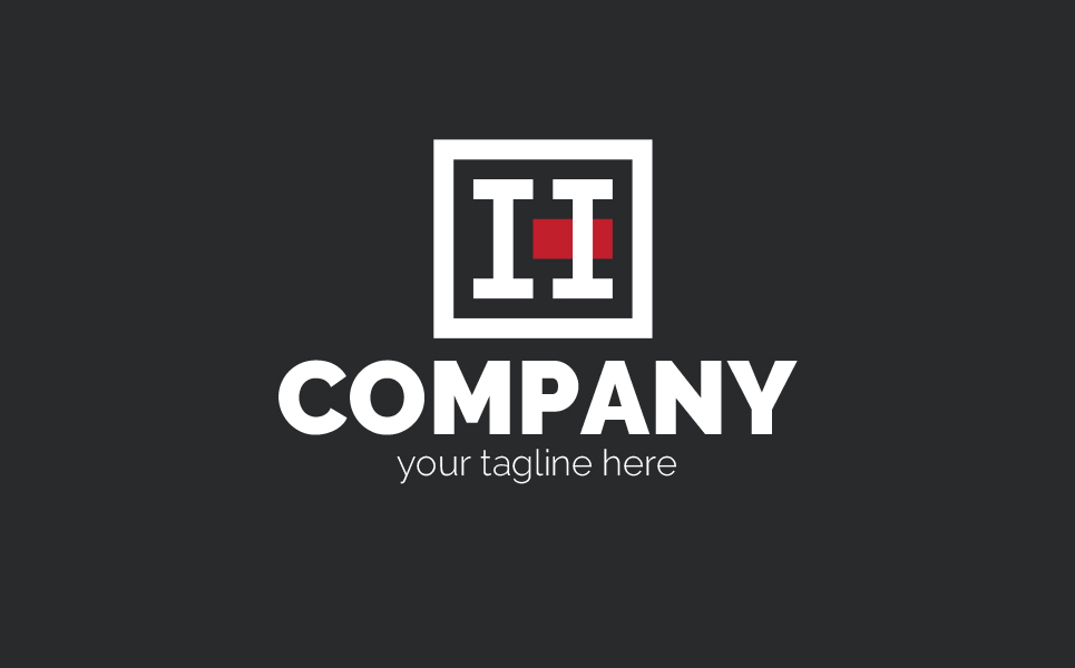 Download Шаблон логотипа "Square Design Logo Template" / Square Design Logo Template - Шаблон логотипа на тему графика i,h,square,building,real,estate,architecture,construction,business,finance,training,assistance,insurance,lawyer,sign,minimalism,one,color,two,colors