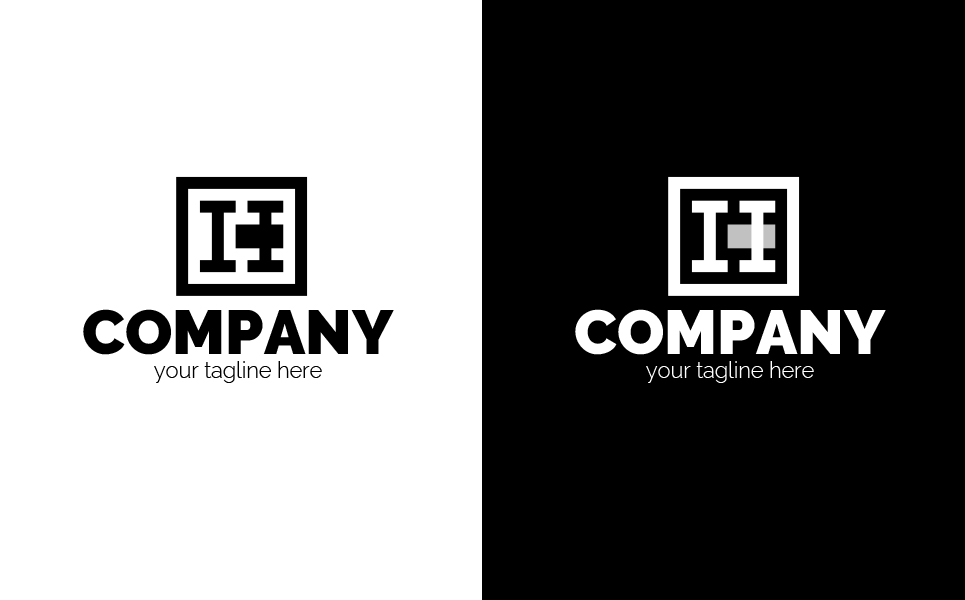 Download Шаблон логотипа "Square Design Logo Template" / Square Design Logo Template - Шаблон логотипа на тему графика i,h,square,building,real,estate,architecture,construction,business,finance,training,assistance,insurance,lawyer,sign,minimalism,one,color,two,colors