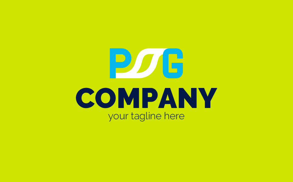 Download Шаблон логотипа "P + G + sheet Logo Template" / P + G + sheet Logo Template - Шаблон логотипа на тему графика p,g,s,telecommunications,communication,internet,connection,business,finance,sheet,ecology,sign,minimalism,one,color,two,colors,emblem