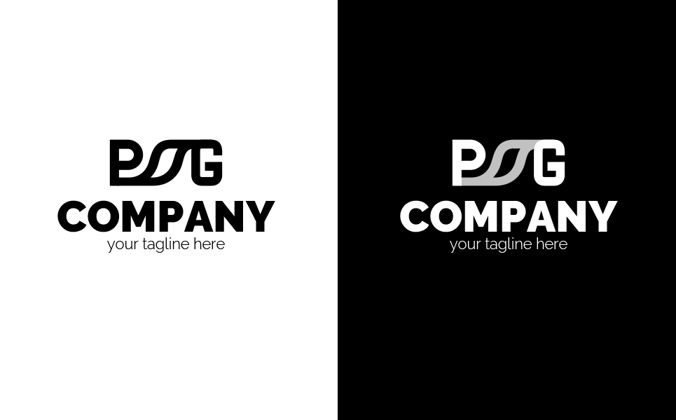 Download Шаблон логотипа "P + G + sheet Logo Template" / P + G + sheet Logo Template - Шаблон логотипа на тему графика p,g,s,telecommunications,communication,internet,connection,business,finance,sheet,ecology,sign,minimalism,one,color,two,colors,emblem