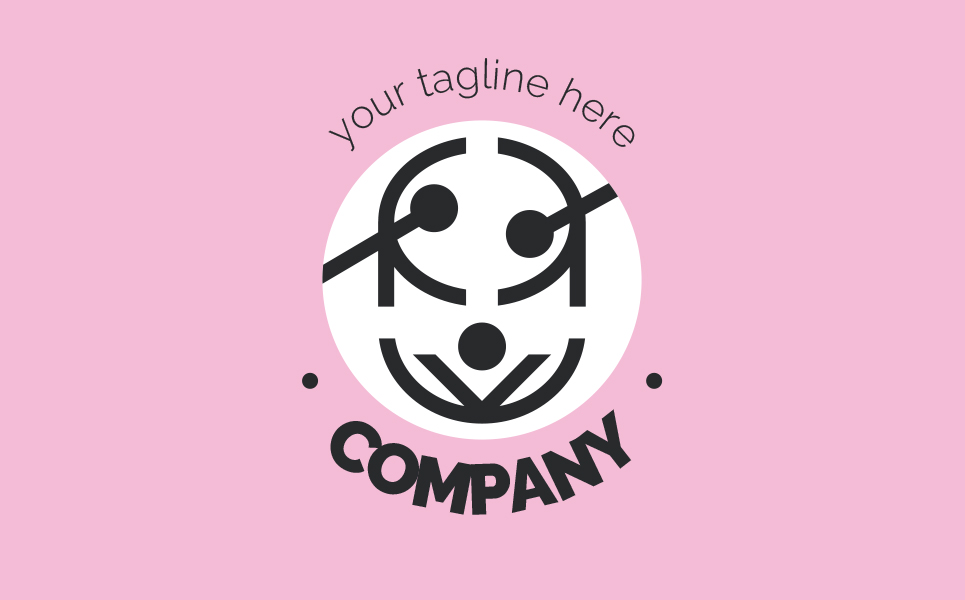 Download Шаблон логотипа "Drum and Acrobats Logo Template" / Drum and Acrobats Logo Template - Шаблон логотипа на тему графика drum,acrobat,theater,music,performance,artist,entertainment,percussion,instruments,culture,sign,minimalism,one,color,two,colors,emblem